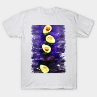 Four Avocados For Kitchen. For Avocado Lovers. T-Shirt